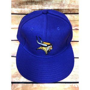 NOS Vintage MINNESOTA VIKINGS NEW ERA 7 Fitted Hat Cap NFL (d80A)